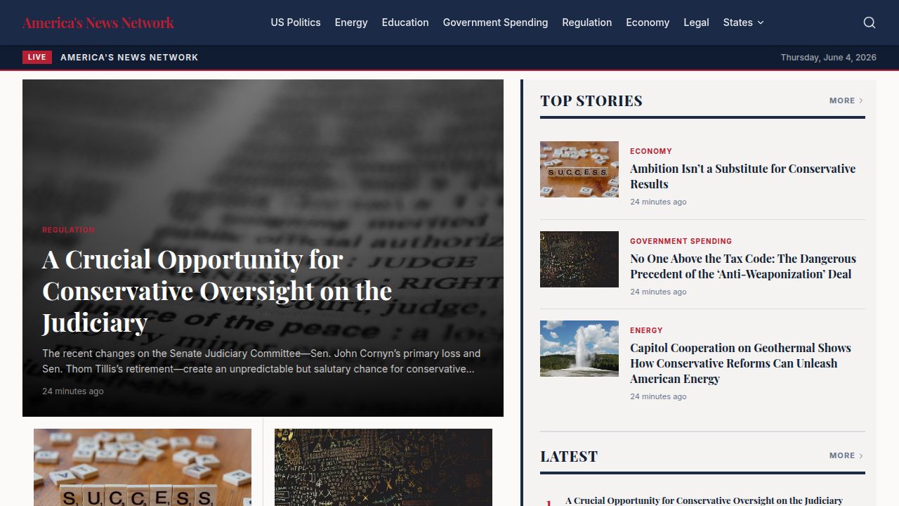 America's News Network — Conservative Opinion & Commentary